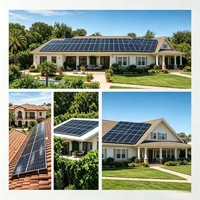 Panneau solaire monocristallin demi-cellule 405W, module PV à haute efficacité (21 %) pour système de toiture commercial de petite taille