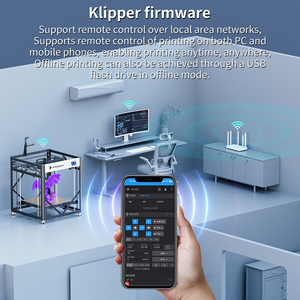 VEHO 600A Enclosure Big Size Klipper High Speed FDM 3D Drucker Auto Leveling Imprimante Impresora 3D <b>Printer</b> <b>Machine</b> - Product Image 3