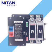 Système de commutation automatique monophasé Nitan WHK-125A/2P PC ATS, interrupteurs ATS, capacité de coupure 6kA, utilisation industrielle et domestique