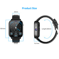 Montre intelligente pour téléphone Android 9.1, 2 + 16G, 850mAh, traceur GPS, 1.75 pouces, Android, double caméra, avec navigation