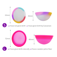 Disque menstruel plat en silicone médical rond sans aspiration coupe menstruelle disque menstruel réutilisable extra-mince