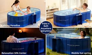 <span class=keywords><strong>Baignoire</strong></span> froide portable en PP - <span class=keywords><strong>Baignoire</strong></span> pliable isolée pour adultes avec support de <span class=keywords><strong>rangement</strong></span>, épaissie pour la relaxation à domicile et en spa - Product Image 5