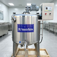 High Efficiency Batch Pasteurizer Machine For Milk And Fruit Juice Pasteurization