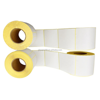Étiquettes autocollantes thermiques directes imperméables 58x40mm 58x60mm pour codes-barres, idéales pour les étiquettes d'expédition de supermarché et les étiquettes laser