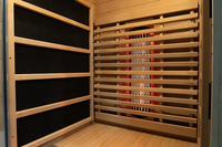 Sauna à tube en céramique de qualité supérieure infrarouge lointain sauna pour 1 personne à l'intérieur avec spa pour personnes en bonne santé