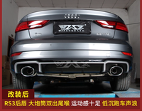 Système d'échappement Valvetronic Performance Catback, tuyaux d'échappement, embouts de silencieux pour Audi A3 S3, accessoire automobile