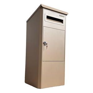 Boîte aux lettres extérieure, boîte à colis, boîte aux lettres de maison, boîte aux lettres extra-large, étanche, sécurisée, autoportante, en acier galvanisé - Product Image 1