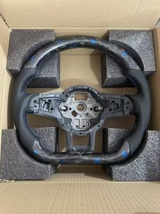 <span class=keywords><strong>Volante</strong></span> de Fibra de Carbono Azul para Interior de Auto vw MK8 GTI GTD Passat <span class=keywords><strong>Golf</strong></span> <span class=keywords><strong>4</strong></span> 6r MK4 5 6 7 7.5 8 7 R GTE Variant R-Line T6 V6 - Product Image 4