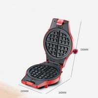 Mini gaufrier électrique compact antiadhésif pour petit-déjeuner à la française, idéal pour gâteaux et pâtisseries maison et utilisation en extérieur