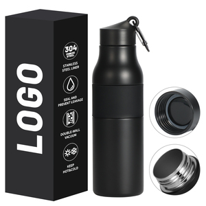 Botella Deportiva <span class=keywords><strong>de</strong></span> Acero Inoxidable <span class=keywords><strong>de</strong></span> Doble Pared con Aislamiento al Vacío, Resistente, para Camping, a Prueba <span class=keywords><strong>de</strong></span> Fugas, Libre <span class=keywords><strong>de</strong></span> BPA, con Tapa y Asa con Recubrimiento en Polvo - Product Image 6