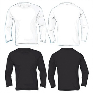 เสื้อยืดคอกลมแขนยาวผู้ชาย ผลิตตามสั่ง รับทำโลโก้ ขายส่ง ผ้าฝ้าย 100% เป็นมิตรกับสิ่งแวดล้อม ยับยาก ระบายอากาศได้ดี แห้งเร็ว - Product Image 6