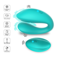 WINYI Sex Store Vibrateur portable 10 vitesses Double stimulation Contrôle sans fil Jouets sexuels Point G Vibrateurs portables pour couples