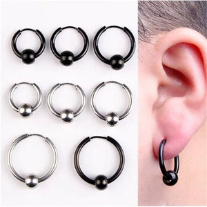 Non <b>Piercing</b> Clip on <b>Earring</b> Gold Plated Stainless Steel Hoop <b>Earring</b> Nose Ring Cuff for Woman Man Body Jewelry - Product Image 3