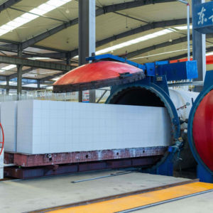 Cina autoclavi industriali per la conservazione del legno e della gomma dei mattoni della pianta di AAC - Product Image 1