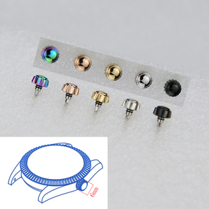 Couronne de montre 6,0 mm en acier inoxydable 316L poli brillant, à visser, taille SKX007, pour mouvements NH34 NH35 NH36, 20 ATM - Product Image 1