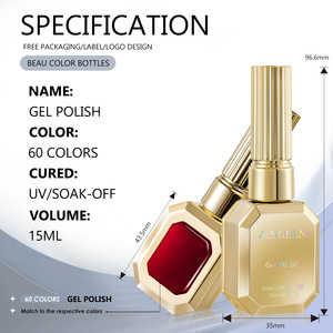 Nuevo set de esmalte de uñas en gel UV LED de 60 colores, 15 ml, color sólido, barniz permanente, esmalte de uñas efecto ojo de gato, productos para el cuidado de las uñas - Product Image 5