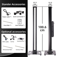 Barre lumineuse à LED RGB Marslite, barre lumineuse à LED RGB étanche IP66, barre lumineuse à LED stroboscopique professionnelle DMX, barre lumineuse à LED pour scène, DJ, discothèque, concert, fête