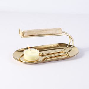 Support créatif en acier inoxydable pour Palo Santo, brûleur de sauge, bougies aromatiques, diffuseur fonctionnel et porte-encens - Product Image 5