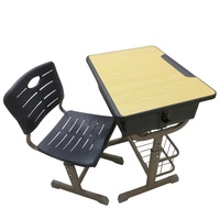 Bureau d'étude et chaise réglables en hauteur pour enfants, ensemble table et chaise d'étude individuelles, vente en gros d'usine