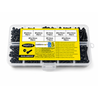 Kit de vis à tête cylindrique en acier au carbone noir, 500 pièces, M3 6-20 mm, vis à tête hexagonale avec écrous et clé Allen