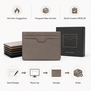 <span class=keywords><strong>Porte</strong></span>-cartes de poche pour hommes avec option RFID, finition des bords peints, organisateur de cartes minimaliste et fin, personnalisable, faible MOQ - Product Image 4