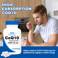 Cápsulas de CoQ10, Marca Privada, OEM, ODM, Suplemento Dietético al por Mayor para Uso Diario en Adultos, Fabricante