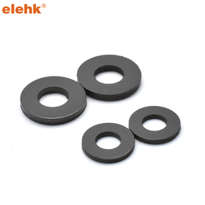 ELEHK Rondelle d'espacement en <span class=keywords><strong>plastique</strong></span> noir et blanc PA66 Rondelle d'espacement en nylon remplie de verre Joint en <span class=keywords><strong>plastique</strong></span> en nylon Rondelles plates en <span class=keywords><strong>plastique</strong></span> - Product Image 6