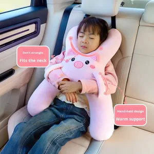 Coussin <span class=keywords><strong>de</strong></span> sommeil pour enfant style dessin animé, en fibre synthétique, avec <span class=keywords><strong>ceinture</strong></span> <span class=keywords><strong>de</strong></span> sécurité anti-étranglement pour siège arrière - Product Image 1