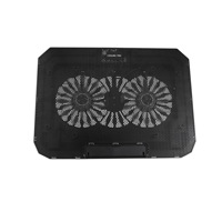 Support de portable ergonomique réglable en plastique coloré avec ventilateur de refroidissement et support de téléphone pour ordinateur de 12 à 15,6 pouces
