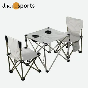 Hot Selling Outdoor Camping Nylon Portable Folding Table And Chairs Set Table Set Outdoor Camping