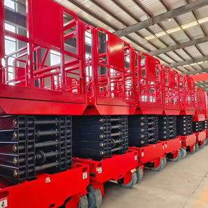 14米高空作业平台剪刀式升降机 660磅平台升降机 电池供电，适用于户外施工 高高度剪刀式升降机 - Product Image 6