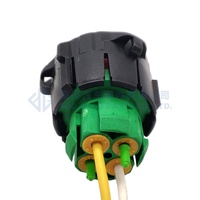 Connecteur femelle automobile de type ITT 0090-082, fiche de câblage DIN, gris vert, installation de câble APD, prise 121583-0002