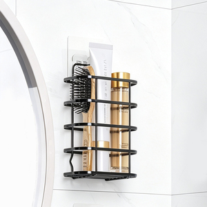 Chic Black 201 Stainless Steel <b>Toothpaste</b> <b>Holder</b> Caddy for Bathroom Toiletries Neat Storage - Product Image 4