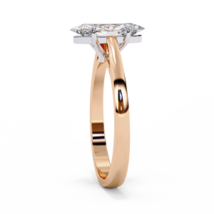 แหวนหมั้นเพชรทรงบริลเลียนต์ทองคำแท้ 18K สำหรับผู้หญิง เพชรเพาะเลี้ยงในห้องปฏิบัติการ รับรองโดย IGI ชุบโรเดียม เพชรหรูหรา VBR JEWELS - Product Image 6