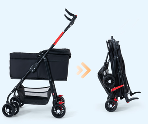 4 पहियों पर चलने के लिए नई हॉट बिक्री पालतू ट्रॉली बैग बिल्ली कार वाहक हल्के गुलाबी बिल्ली कुत्ते पालतू जानवर - Product Image 2