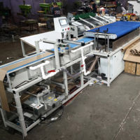 Machine d'étiquetage de drapeaux en tissu textile de 1,6 m avec étiquettes en rouleau