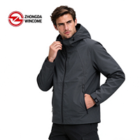 Veste softshell légère à capuche pour homme, coupe-vent décontracté pour l'extérieur, marque privée OEM ODM
