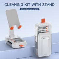 Kit de Nettoyage Numérique Multifonctionnel Écologique Anti-Poussière OEN QZ19 en Gros avec Support de Téléphone Pliable pour Clavier, Écouteurs et Écran