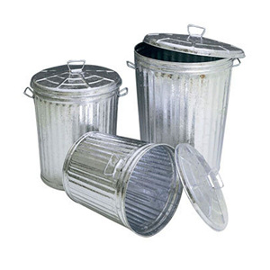 Bidone per Rifiuti Biaccchi da 62 Litri in Lamiera Zincata Robusto e Resistente per la Gestione dei Rifiuti Domestici - Product Image 2