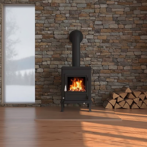 Poêle <span class=keywords><strong>à</strong></span> <span class=keywords><strong>granulés</strong></span> multi-combustibles en fonte, design industriel, pour extérieur, style classique et simple, pour cuisine et salon - Product Image 3