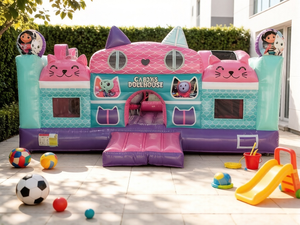 Château gonflable aquatique Cakey Cat Pandy Paws <span class=keywords><strong>Gabby</strong></span> House en PVC, toboggan aquatique gonflable personnalisé, château gonflable en vente, marque Aeor, fabriqué en Guangdong - Product Image 6