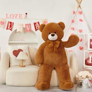 Morismos ตุ๊กตาหมียักษ์ขนาด47นิ้ว, ตุ๊กตาหมียัดนุ่นนุ่มน่ากอด4ฟุตตุ๊กตาหมีตัวใหญ่สำหรับแฟนสาววาเลนไทน์เบบี้ชาวเวอร์ - Product Image 2