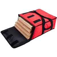 Sac de livraison de pizza en polyester isolé de luxe et de mode en gros, sac de transport professionnel pour pizza chauffante pour la livraison de nourriture