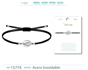 Vergine di Carmen bracciale in acciaio inox bella collana pendente Saint e cattolico ispirato gioielli bracciale - Product Image 6