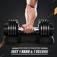 جودة عالية قابل للتعديل 25lbs حديد TPE سيدة دمبلز 11 معدات صالة ألعاب رياضية أوزان حرة رخيصة الثمن