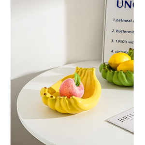 Assiette à fruits en céramique, plateau à collations et bonbons, plateau à fruits pour salon, table basse, <span class=keywords><strong>d</strong></span>écoration de luxe haut de gamme pour la maison - Product Image 2