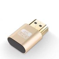 Émulateur EDID pour moniteur virtuel 4K, compatible HDMI 2.0, adaptateur d'affichage fantôme sans tête, prend en charge jusqu'à 4K 60Hz 1080 120Hz