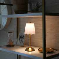 Lampu Meja Tiga Warna Sentuh Retro Isi Ulang, Lampu Suasana Kamar Tidur, Lampu Suasana Kreatif Kafe, Lampu Dekoratif