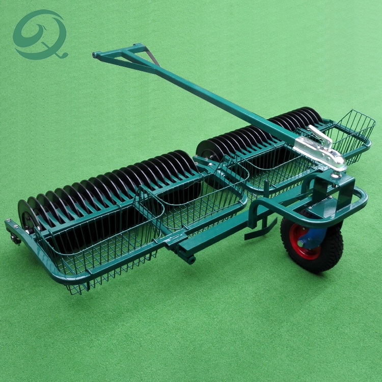 Professional Range Golf Ball Collector 2.2m Twin Line Golf Ball Picker Driving Equipment 2 Section Golf Ball Picker Machine