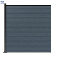 Prêt à expédier Alu Post House Clôture en relief 6 pieds Clôture de confidentialité Décoratif Bois Plastique Composite WPC Décoratif pour la maison Intimité